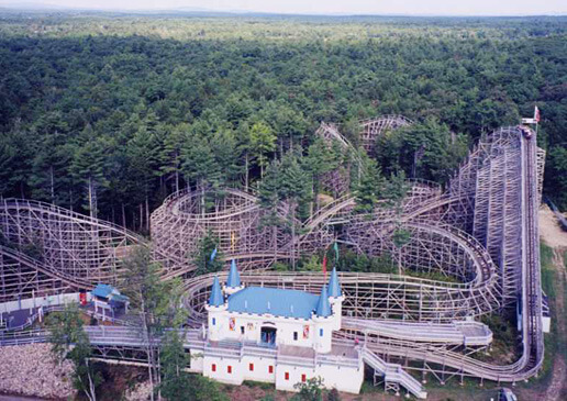 1998 Excalibur Roller Coaster was built at Funtown USA